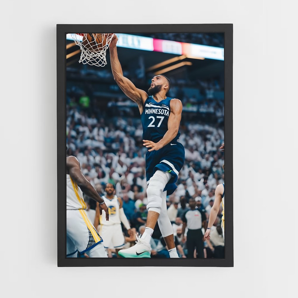 Poster Rudy de gobert – affiche Basketball (vue 2)